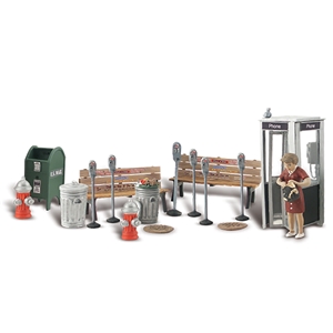 Woodland Scenics - WA2764 O Street Accessories - 1:48 Scale