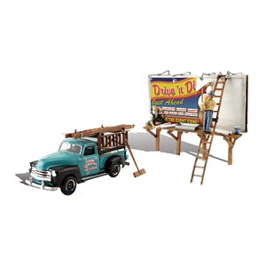 Woodland Scenics - WAS5556 HO Sign Slingers - 1:87 Scale