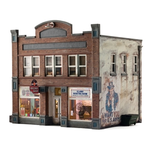 Woodland Scenics - WBR5871 O Recruiting Office & Record Store - 1:48 Scale