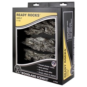 Woodland Scenics - WC1136 Shelf Ready Rocks
