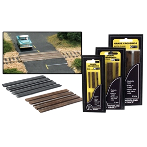 Woodland Scenics - WC1145 O Wood Plank Grade Crossing - 1:48 Scale