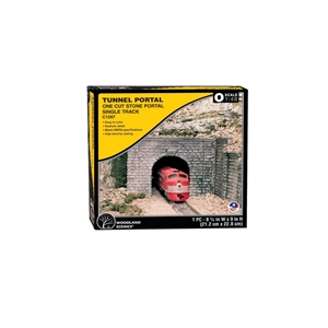 Woodland Scenics - WC1267 O Cut Stone Single Tunnel Portal - 1:48 Scale