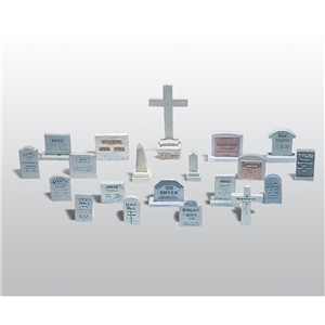 Woodland Scenics - WD201 20 Tombstones - 1:87 Scale