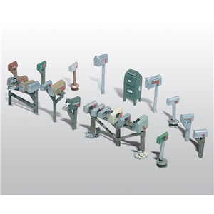 Woodland Scenics - WD206 Assorted Mailboxes - 1:87 Scale