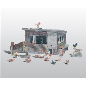 Woodland Scenics - WD215 Chicken Coop - 1:87 Scale