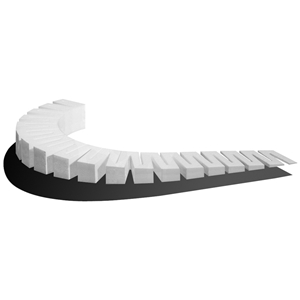 Woodland Scenics - WST1413 4 percent x 2' Incline Starter 1" Elevation (x4/Set)