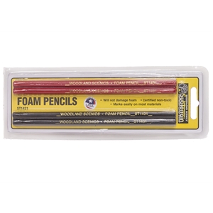 Woodland Scenics - WST1431 Foam Pencils (2 Red & 2 Black)