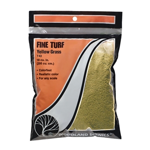 Woodland Scenics - WT43 Yellow Grass Fine Turf (Bag)