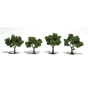 Woodland Scenics - WTR1503 2"-3" Ready Made Light Green (4/Pk)