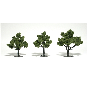 Woodland Scenics - WTR1506 3"-4" Ready Made Light Green (3/Pk)