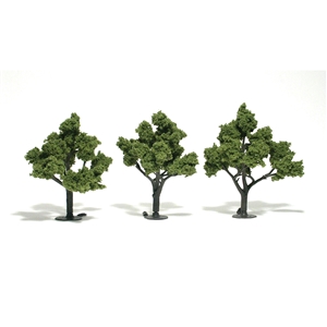 Woodland Scenics - WTR1509 4"-5" Ready Made Light Green (3/Pk)