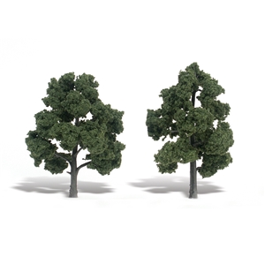 Woodland Scenics - WTR1513 5"-6" Ready Made Medium Green (2/Pk)