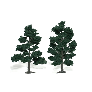 Woodland Scenics - WTR1517 6"-7" Ready Made Dark Green (2/Pk)
