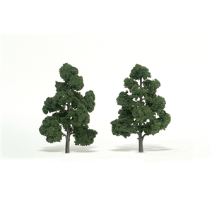 Woodland Scenics - WTR1518 7"-8" Ready Made Medium Green (2/Pk)