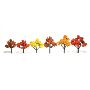 Woodland Scenics - WTR1541 3"-5" Ready Made Fall Mix (6/Pk)