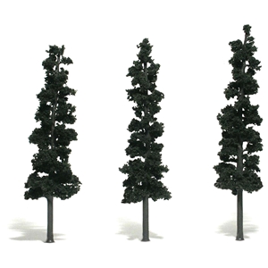 Woodland Scenics - WTR1563 7"-8" Ready Made Pine (3/Pk)