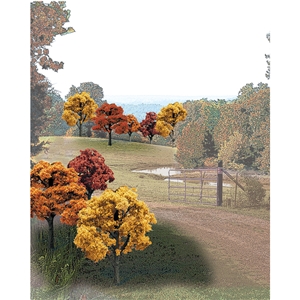 Woodland Scenics - WTR1576 2"-3" Ready Made Fall Colours Deciduous Value Pack (23/Pk)