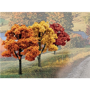 Woodland Scenics - WTR1577 3"-5" Ready Made Fall Colours Deciduous Value Pack (14/Pk)