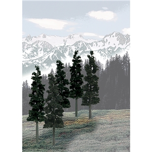 Woodland Scenics - WTR1582 6"-8" Ready Made Pine Value Pack (12/Pk)