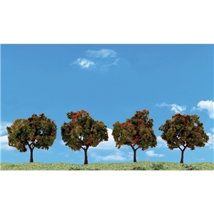 Woodland Scenics - WTR3591 2"-3" Classic Apple Trees (4/Pk)