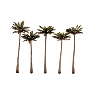 Woodland Scenics - WTR3598 4?"-5?" Classic Large Palm Trees (5/Pk)