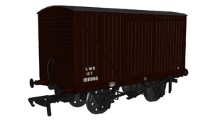 Rapido Trains UK 970005 - LMS D1663 Van - LMS (post-36) No.158995 OO Gauge