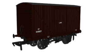 Rapido Trains UK 970006 - LMS D1663 Van - LMS (post-36) No.148117 OO Gauge