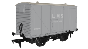 Rapido Trains UK 970103 LMS D1832A Van - LMS (pre-36) No.203837 OO Gauge