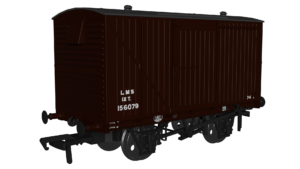 Rapido Trains UK 970104 LMS D1832A Van - LMS (post-36) No.156079 OO Gauge