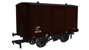Rapido Trains UK 970105 LMS D1832A Van - LMS (post-36) No.186772 OO Gauge