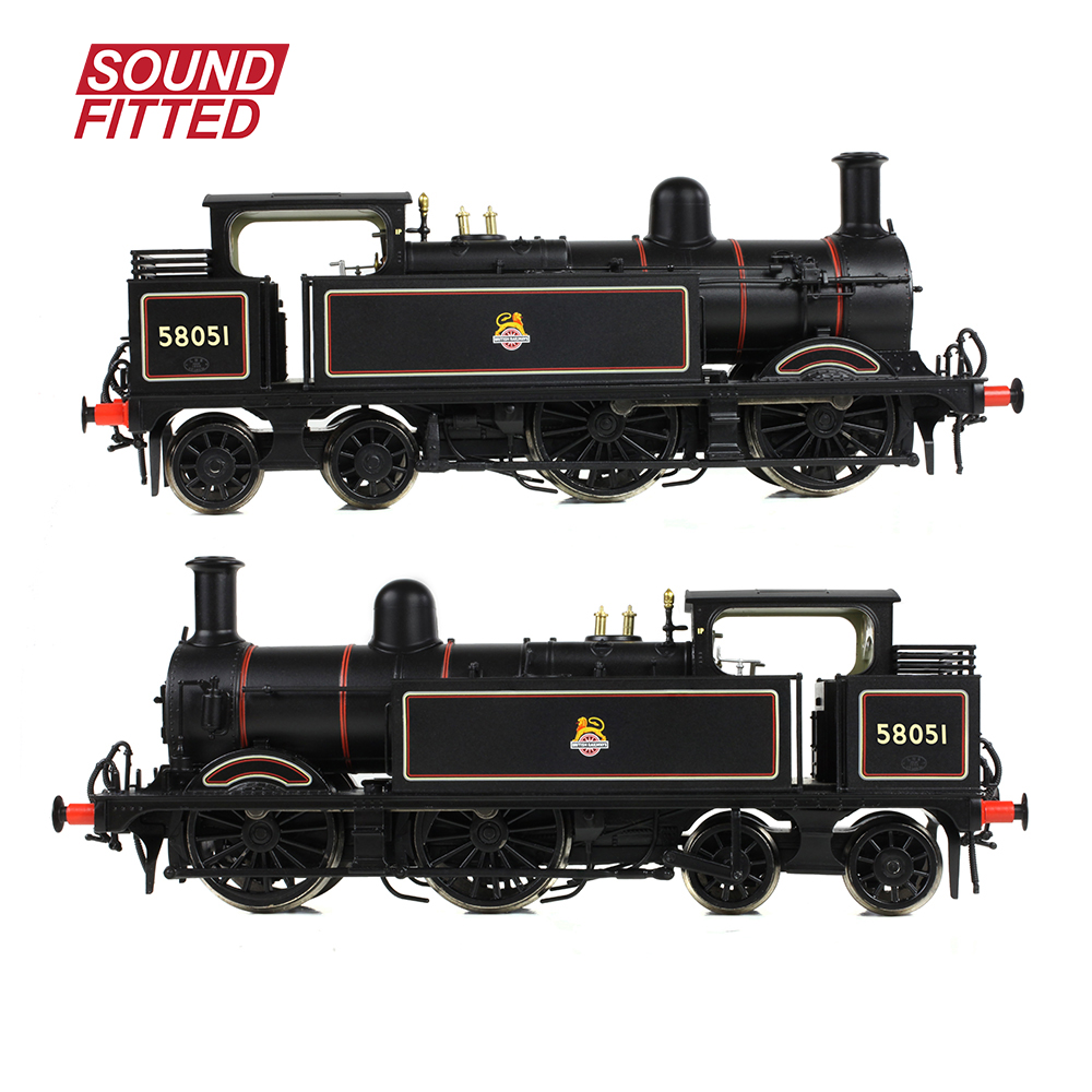 Bachmann 31-742ASF MR 1532 (1P) Tank 58051 BR Lined Black (Early Emblem) - OO Gauge