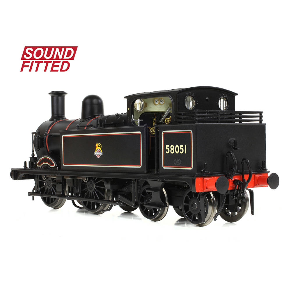 Bachmann 31-742ASF MR 1532 (1P) Tank 58051 BR Lined Black (Early Emblem) - OO Gauge