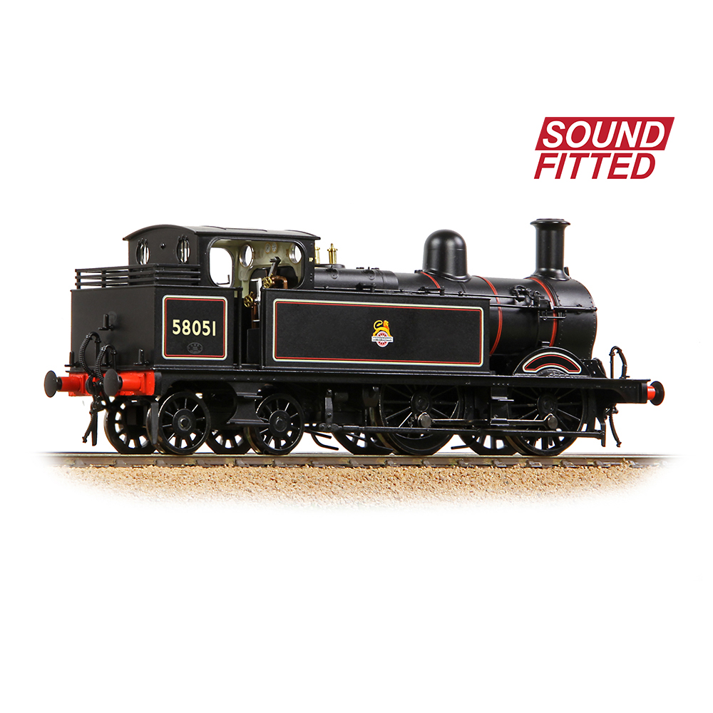 Bachmann 31-742ASF MR 1532 (1P) Tank 58051 BR Lined Black (Early Emblem) - OO Gauge