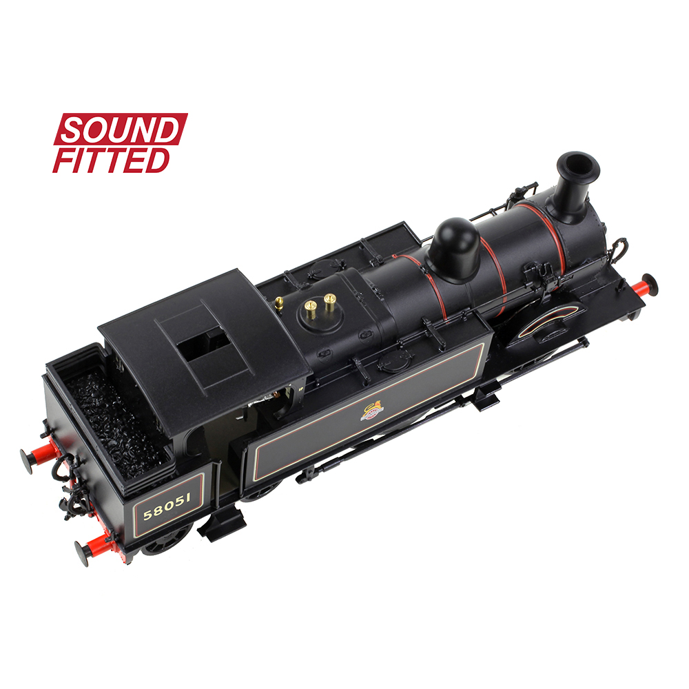 Bachmann 31-742ASF MR 1532 (1P) Tank 58051 BR Lined Black (Early Emblem) - OO Gauge