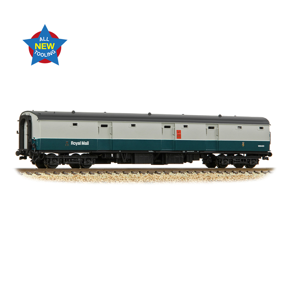 Graham Farish 374-965 BR Mk1 POT Post Office Tender (Stowage) BR Blue & Grey (R. Mail) - N Gauge