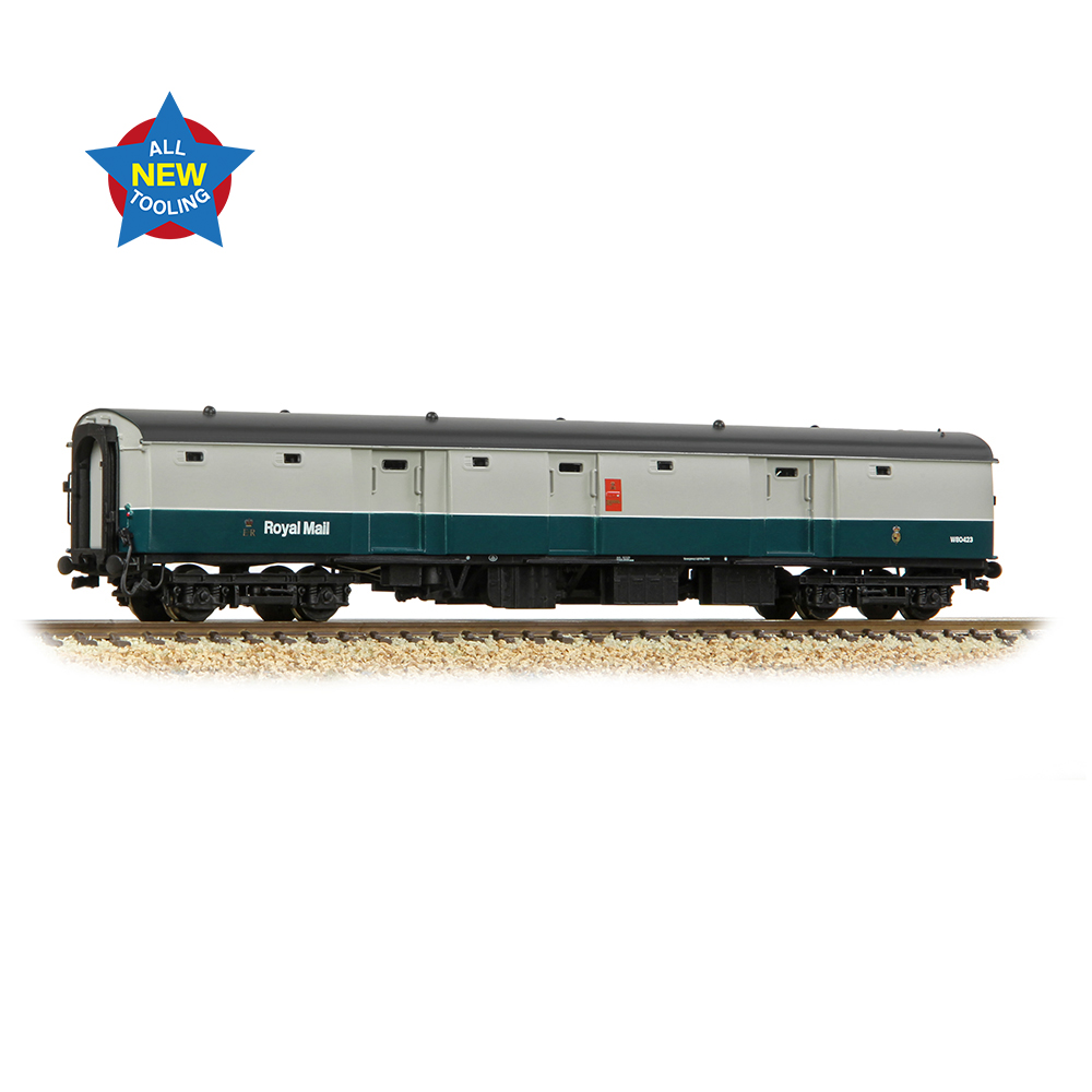 Graham Farish 374-965 BR Mk1 POT Post Office Tender (Stowage) BR Blue & Grey (R. Mail) - N Gauge