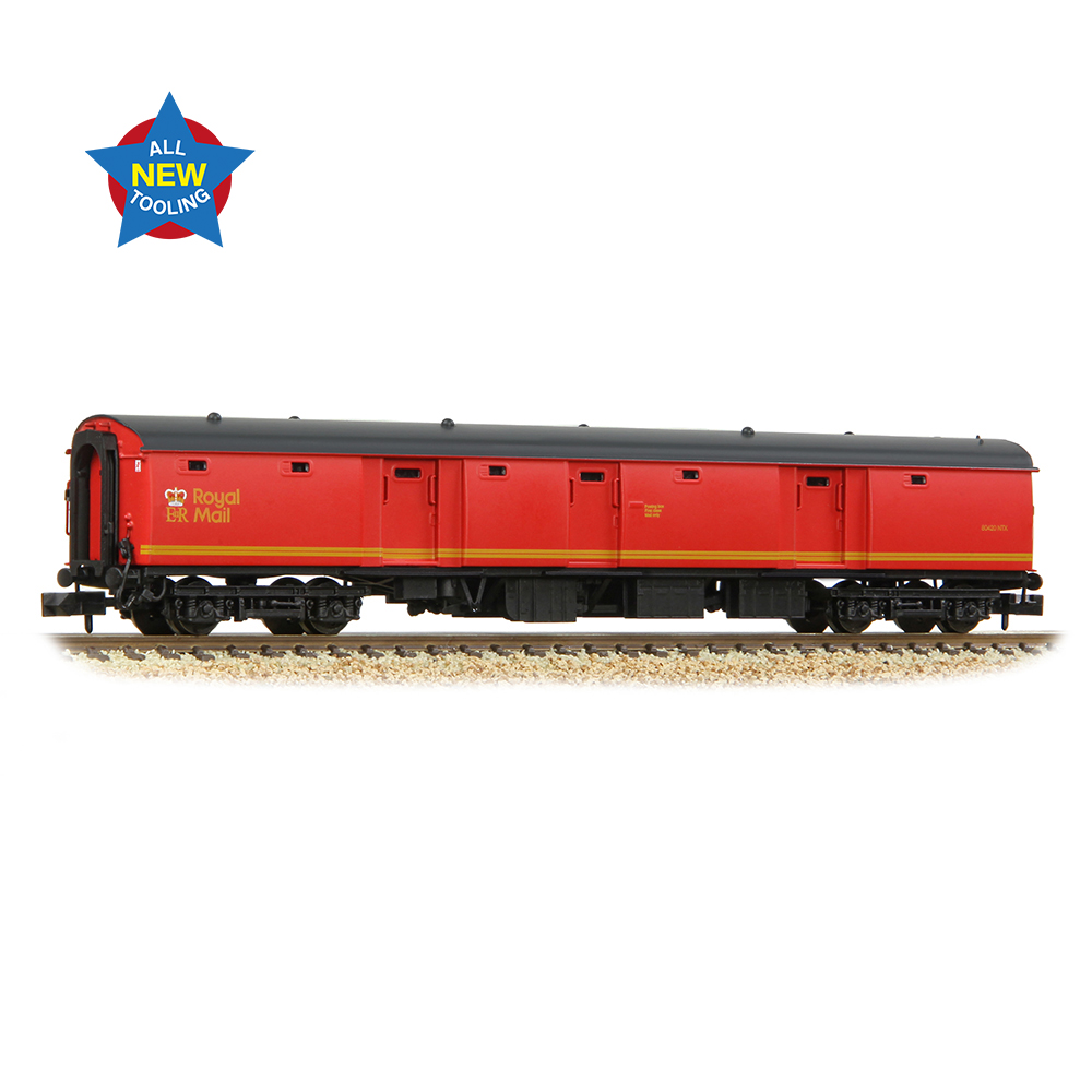Graham Farish 374-970 BR Mk1 NTX (Ex-POT) Post Office Tender (Stowage) Royal Mail Letters - N Gauge