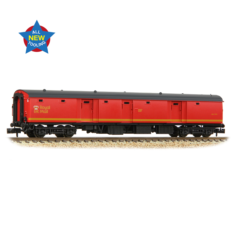 Graham Farish 374-970A BR Mk1 NTX (Ex-POT) Post Office Tender (Stowage) Royal Mail Letters - N Gauge