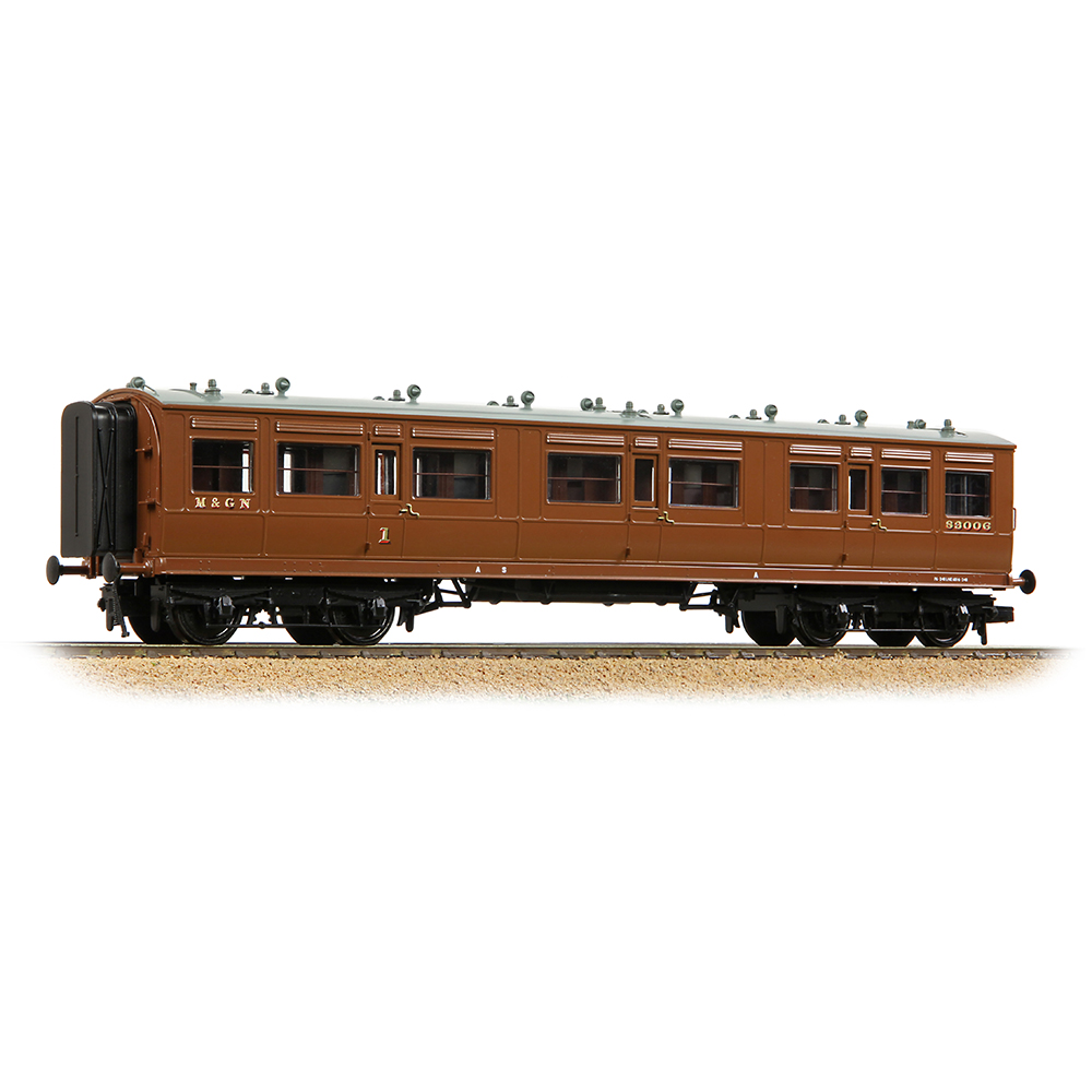 Bachmann 39-861 LNWR 50ft Arc Roof Composite Corridor M&GN Brown - OO Gauge - Image 2