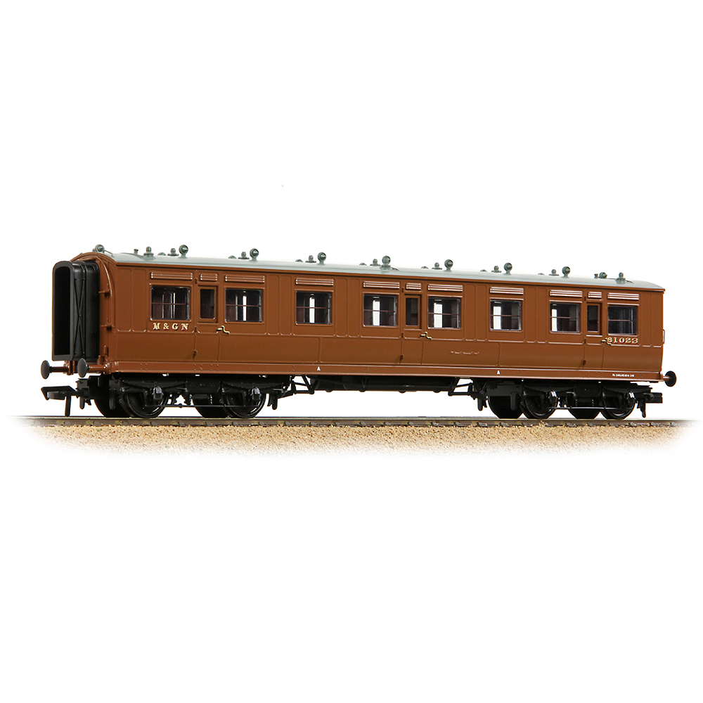Bachmann 39-871 LNWR 50ft Arc Roof Third Corridor M&GN Brown - OO Gauge - Image 2