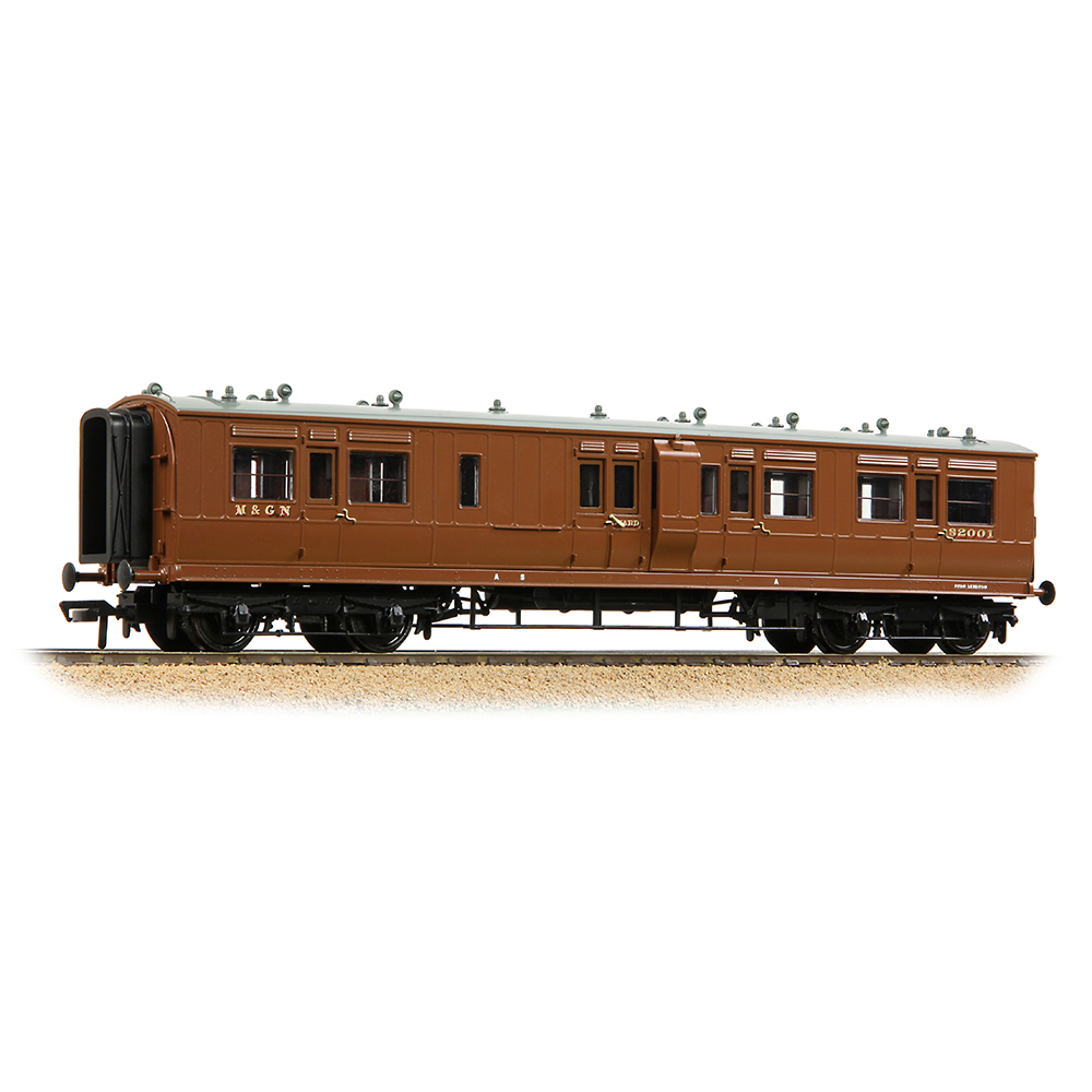 Bachmann 39-881 LNWR 50ft Arc Roof Brake Third Corridor M&GN Brown - OO Gauge - Image 2