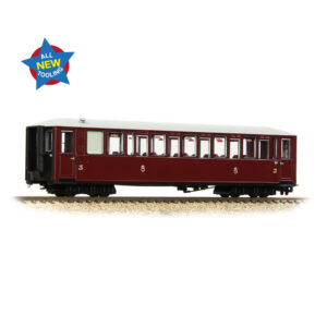 Narrow Gauge 394-101A Ffestiniog Railway 'Tin Car' Saloon Third No. 120 FR Maroon - OO9 Gauge
