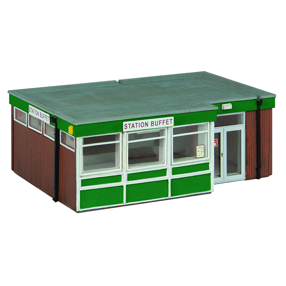 Scenecraft 44-1005G Station Buffet Green - 1:76 Scale OO Gauge