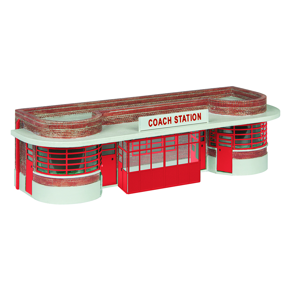 Scenecraft 44-1006R Bus and Coach Station Red - 1:76 Scale