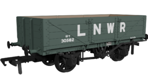Rapido 950004 LNWR D84 4-Plank Open - No.30582 LNWR Grey - OO Gauge