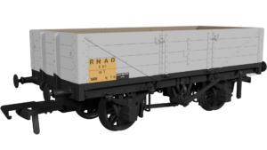 Rapido 950011 LNWR D84 4-Plank Open - No.281 RNAD Grey - OO Gauge