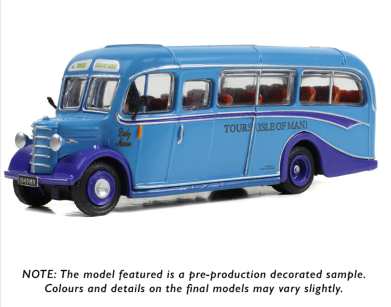 EFE ROAD E20143 Bedford OB Coach 1949MN Tours (Isle of Man) Douglas 1:76 Scale OO Gauge