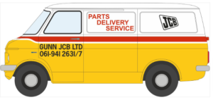 OXFORD DIECAST 76CFV001 Bedford CF Gunn JCB - OO gauge