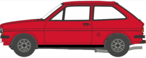 OXFORD DIECAST NFF001 Ford Fiesta Mk1 Venetian Red N Gauge