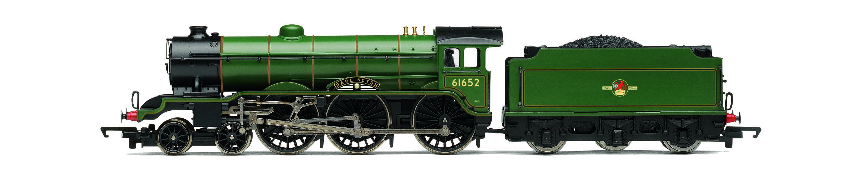 Locomotive à L'échelle Modèle B17 "Darlington" 61652 - Finition BR Green Tardif - Marque Hornby - Pour Modélisme Ferroviaire (pas Un Jouet)
